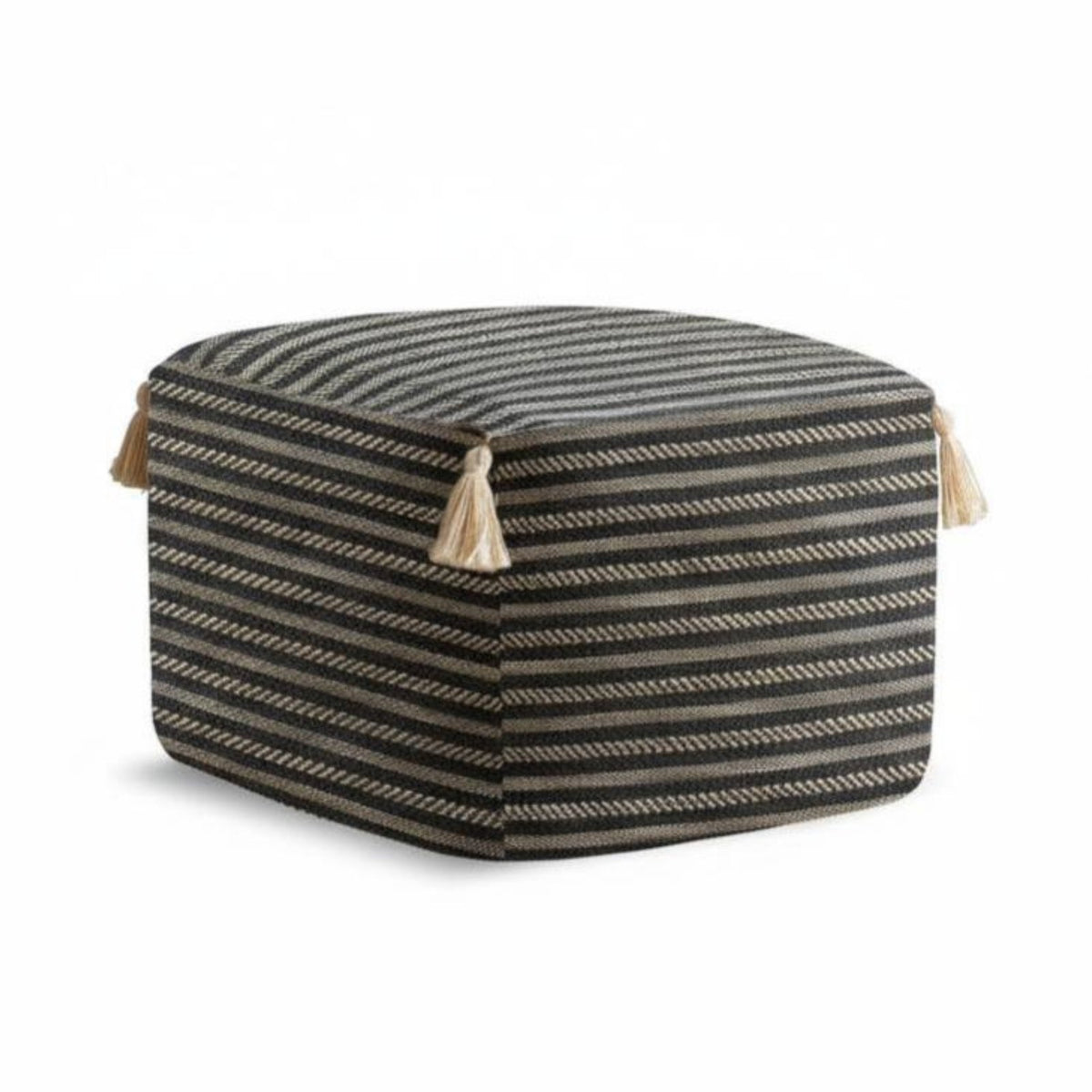 Woven Pouf Multi-Functional Ottoman adaptable Use for Balcony, Bedroom, Adults