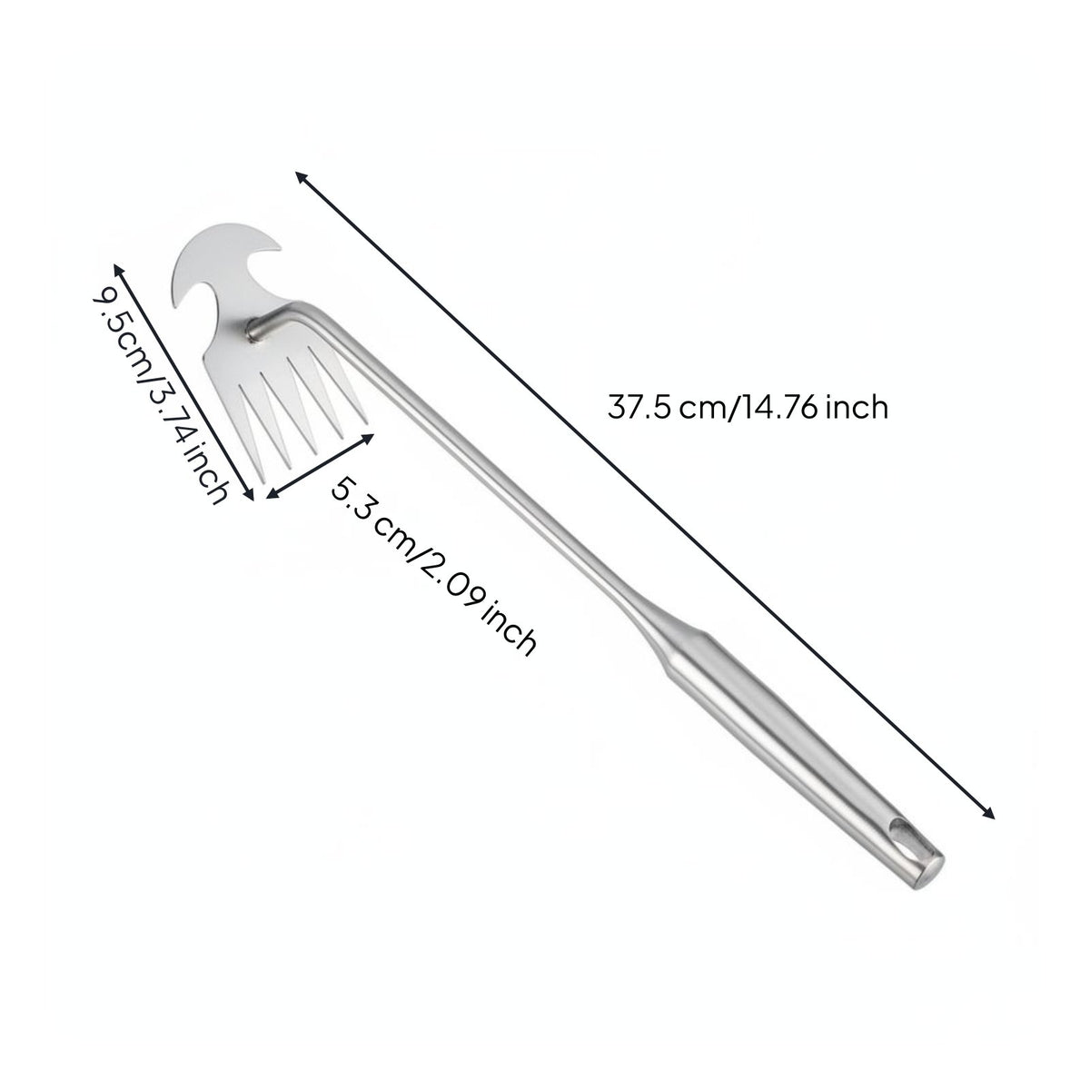 2 Pieces Hand Weeder Thickened Stainless Steel Root Remover Tool Rust Resistant