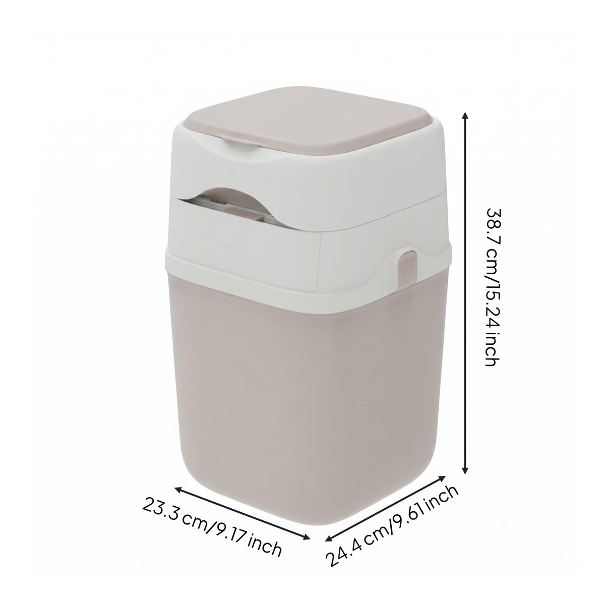 Cat Litter Trash Can Easy to Press- Lid Litter Bin Large Capacity for Bedroom