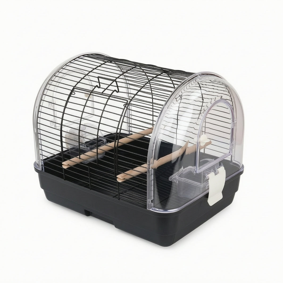 Bird Cage with Acrylic Shell Portable Bird Cage Comfortable Birdcage for Parrots