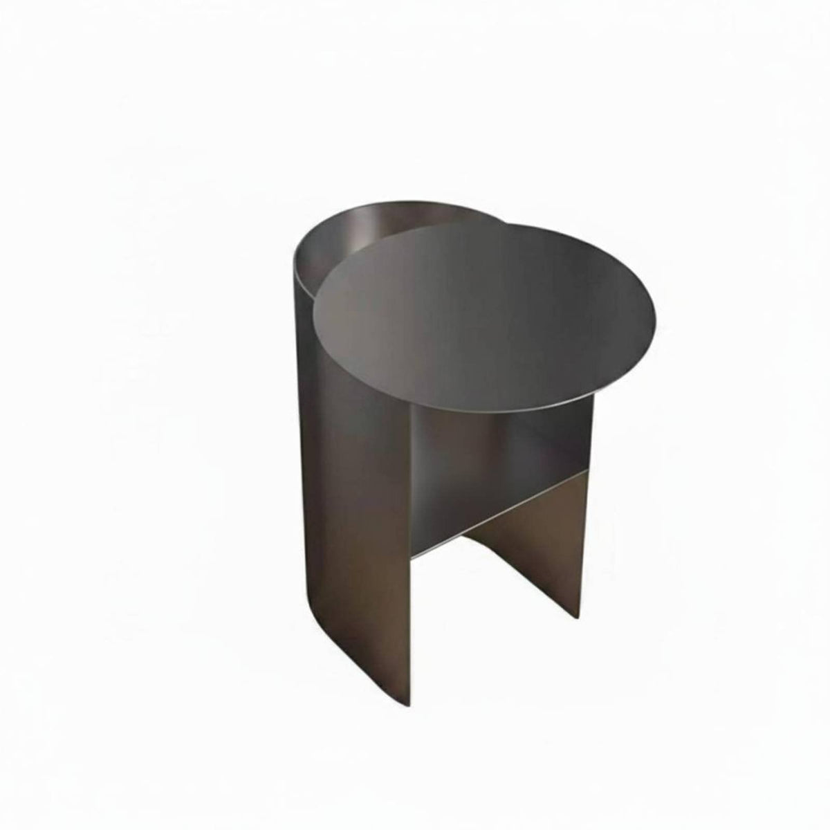 Curved-silhouette Tabled End Table Space-Saving Living Room Furniture adaptable Use for Students