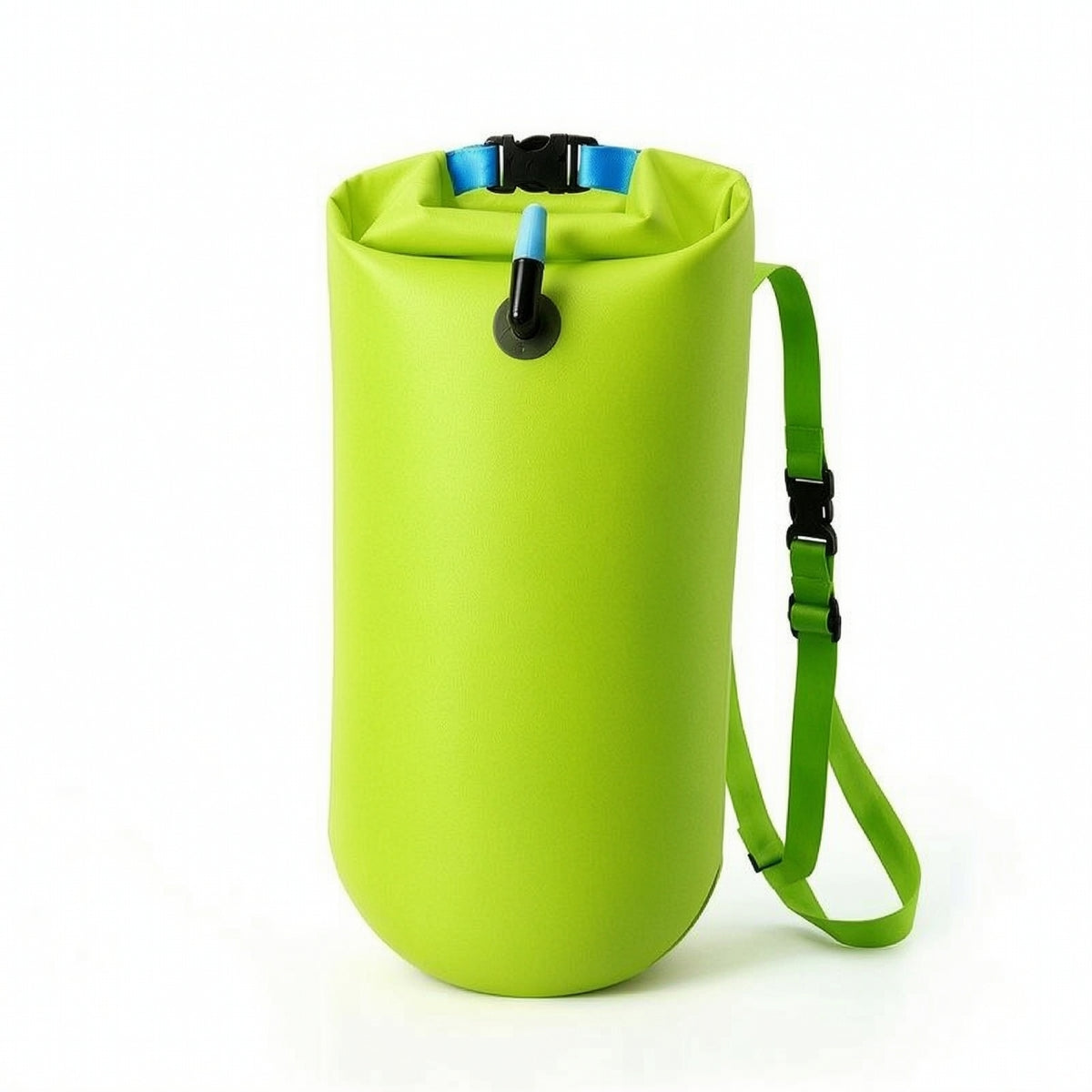 Waterproof Storage Swim Buoy with Dry Bag High-Visibility Swim Buoyancy Aid with Shoulder Strap Highly Visible Brightly Colored for Swimmers, Adults, Beginners, Open Water, Beach