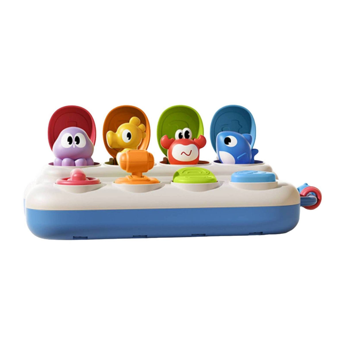 Fine Motor Spring-up-up Toy with Animals Hand-Eye Coordination Spring-up-up Toy Tactile Sensory for Babies, Toddlers, Playroom, Nursery