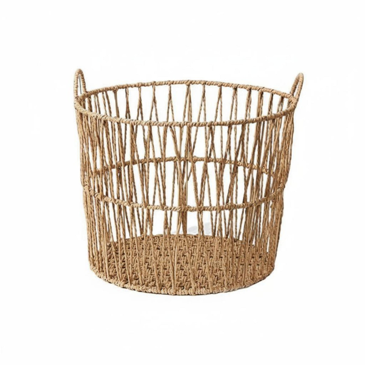 Woven container with Lid Handwoven Laundry Hamper Large Capacity for home dwellers