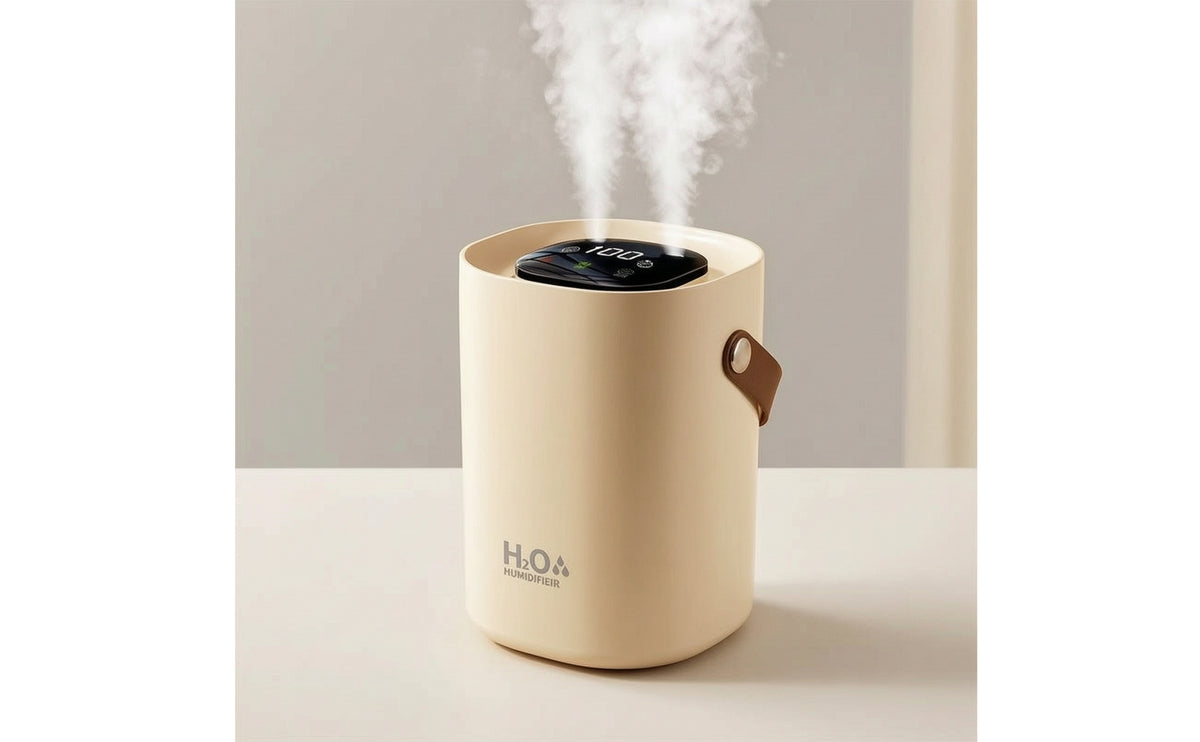 Double-Outlet Humidification Humidifier Compact Portable Humidifier Automatic Shut-off for Office Workers, Students, Bedroom, Dorm Room