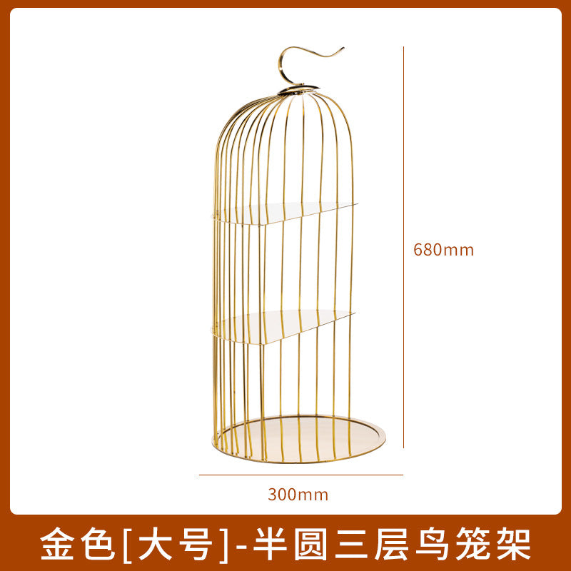 Gold / Semicircle 3-tier L