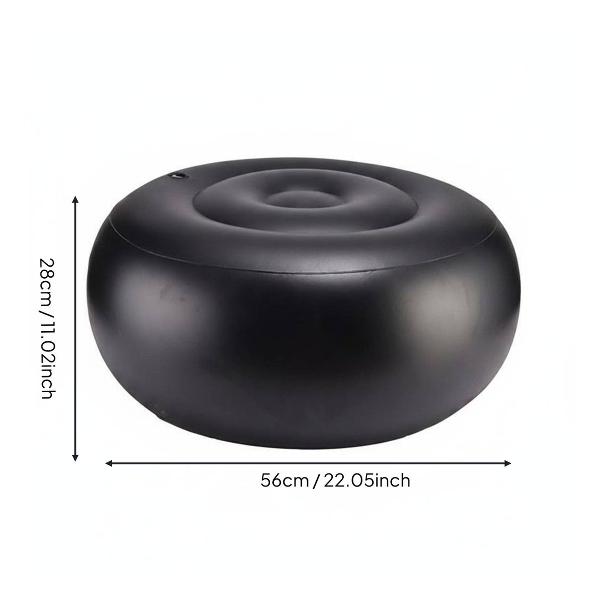Inflatable Stool Liner Lightweight Round Inflatable Footstool Comfortable Seating Seat for Travel, Outdoor, Bedroom
