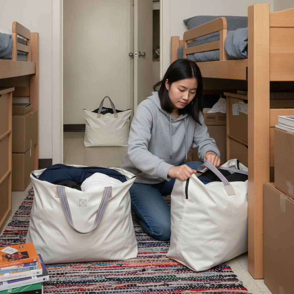 Large Capacity Moving Storage Bag for Quilts, Clothes, and Seasonal Items