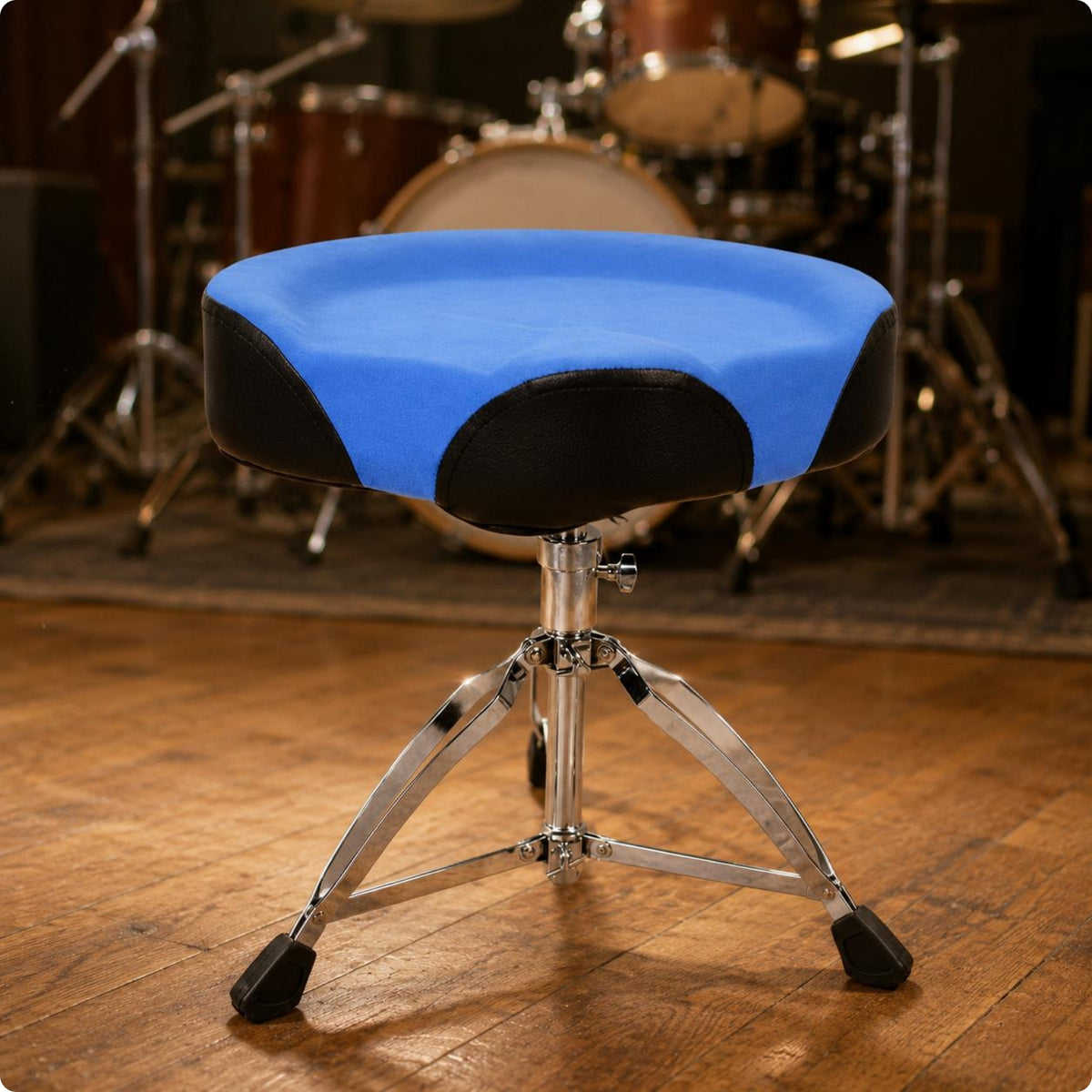 Height Adjustable Drum Throne Rubber Foot Caps Height-Adjustable Drum Stool