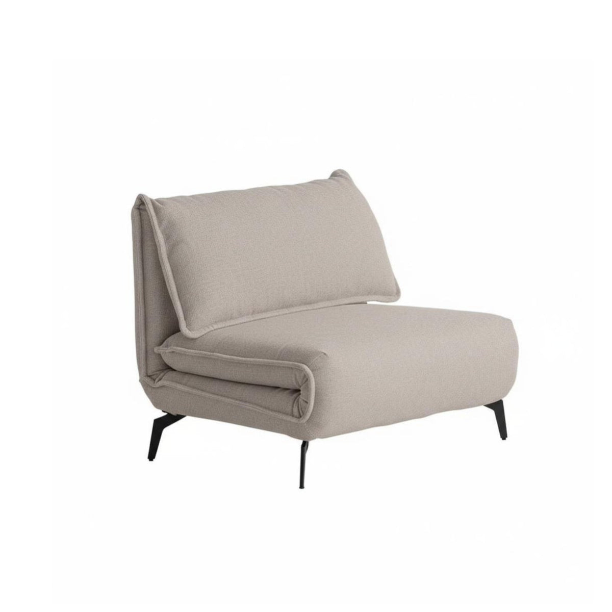 Foldable Design transformable Armchair Bed Space-Saving Single Folding Lounger Bed twoUse Sleeper Chair Adjustable Backrest for Apartment Dwellers, Students, Office Workers, Balcony, Living Room, Bedroom
