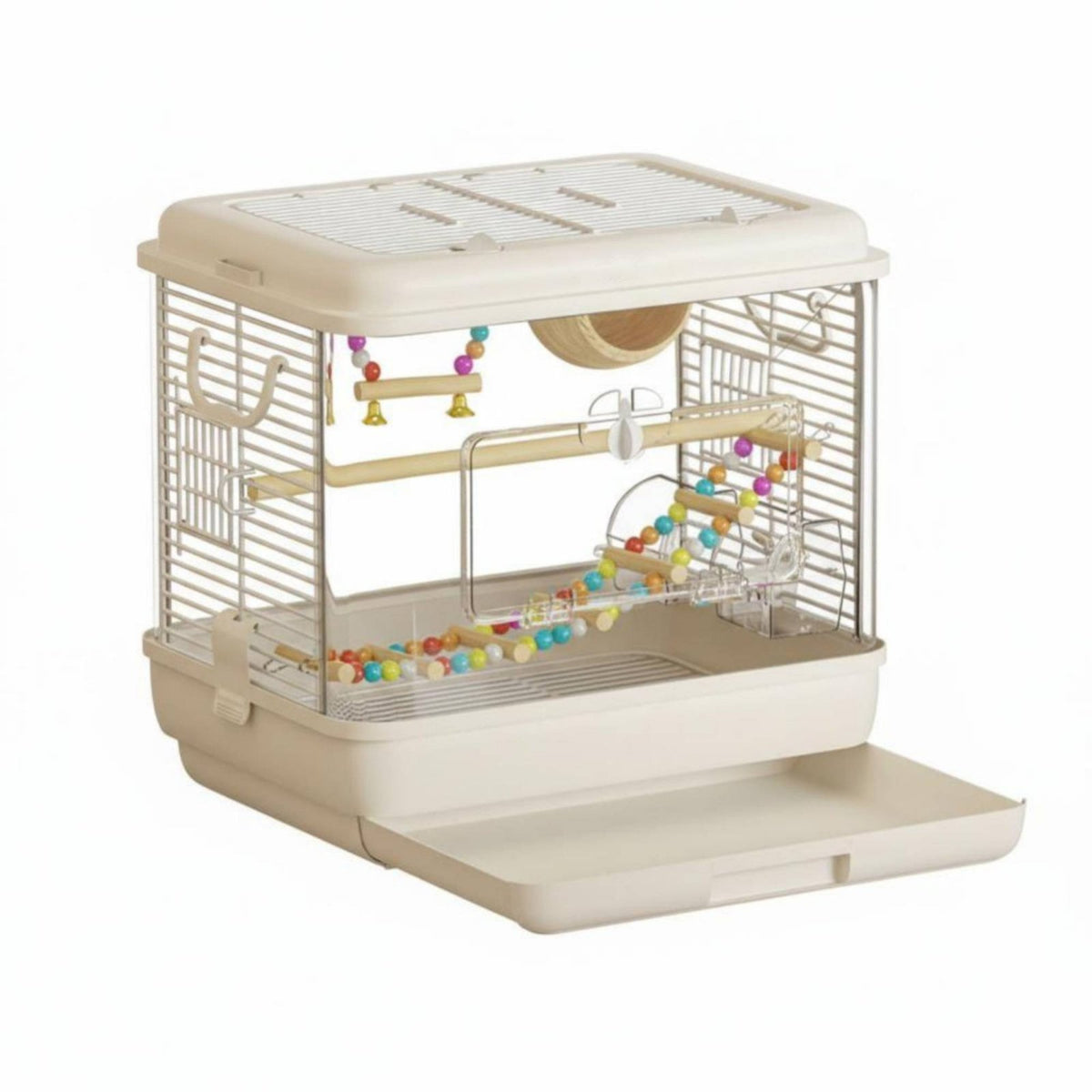 Transparent Parakeet Habitat Panoramic View Pet Supply Modern Look for Indoor