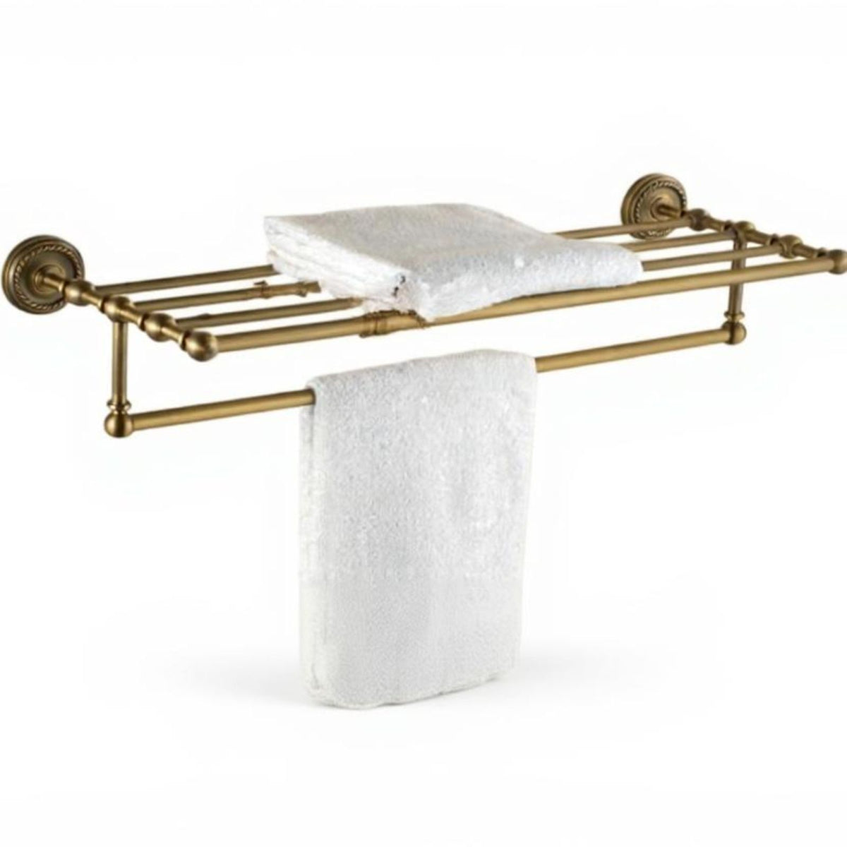 Brass Antique Bathroom Hardware Set, European Wall-Mount Kit