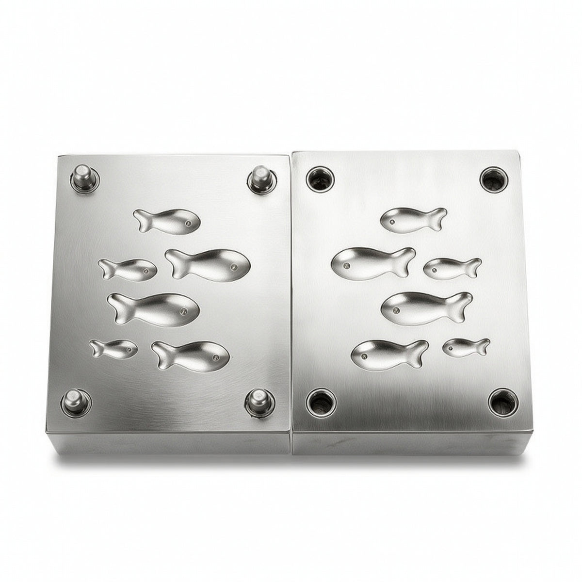 Double-Sided Aquatic Mold Small Pendant Mold Machined Long-Lasting for Crafters, Metal Casting