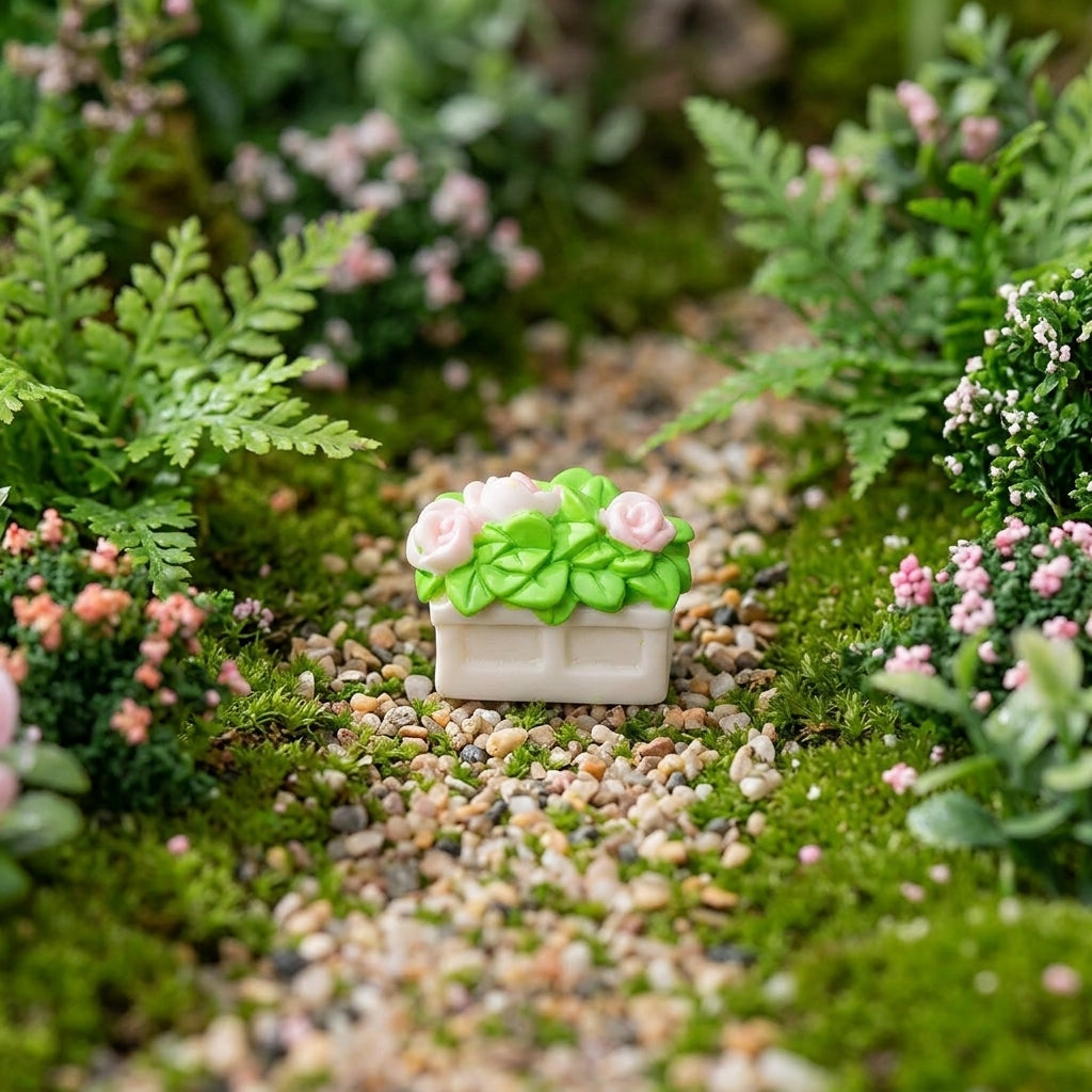 Miniature Garden Ornaments Fairy Garden, Resin Fairy Garden Accessories, Matte White Fairy Garden Figurines Australia, Micro Landscape Decor
