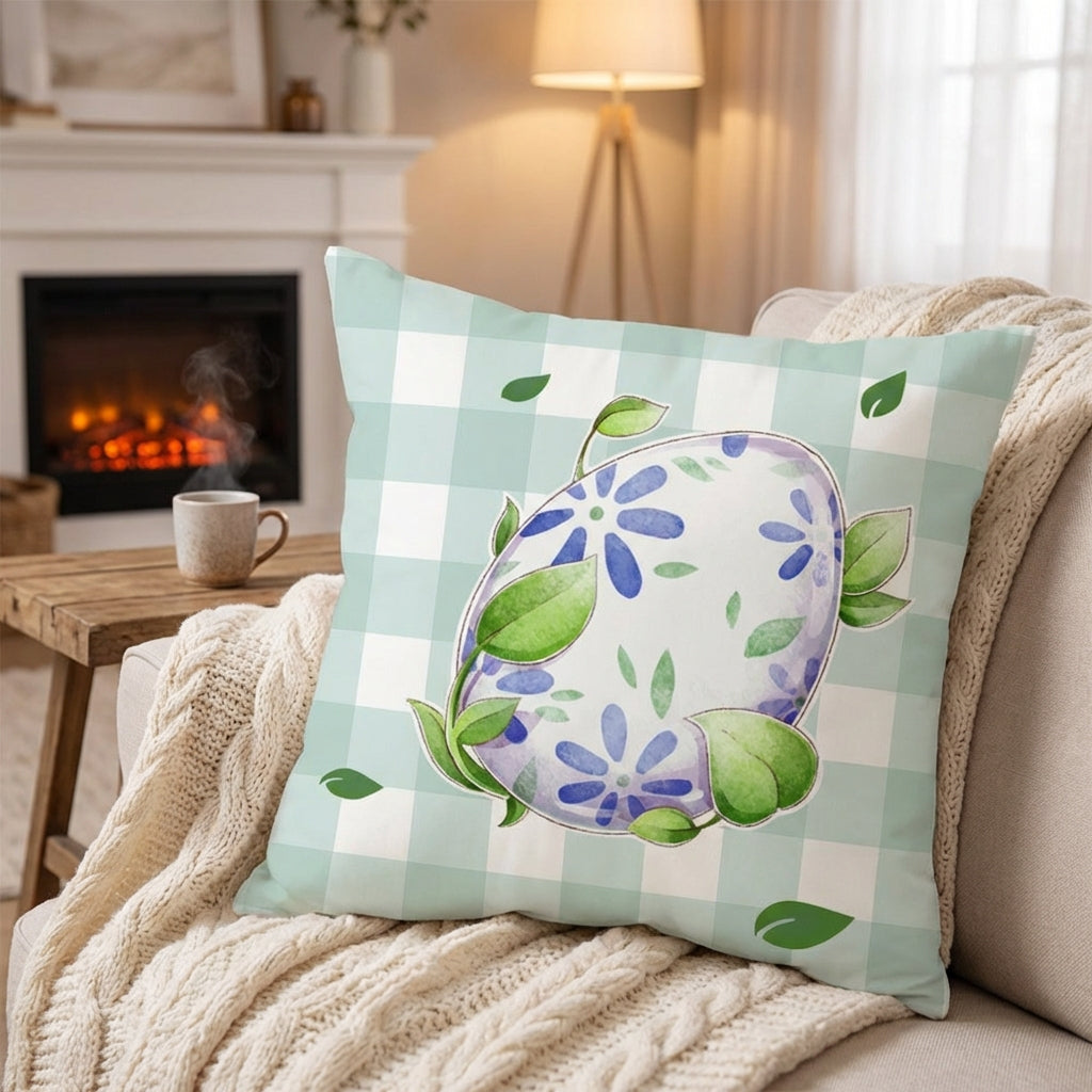 Cartoon Bunny Pillow Cover Fun Design Easter Bunny Pillow Cover Soft Material Decorative Bunny Pillow Cover for Kids, Homeowners, Sofa, Couch, Bedroom