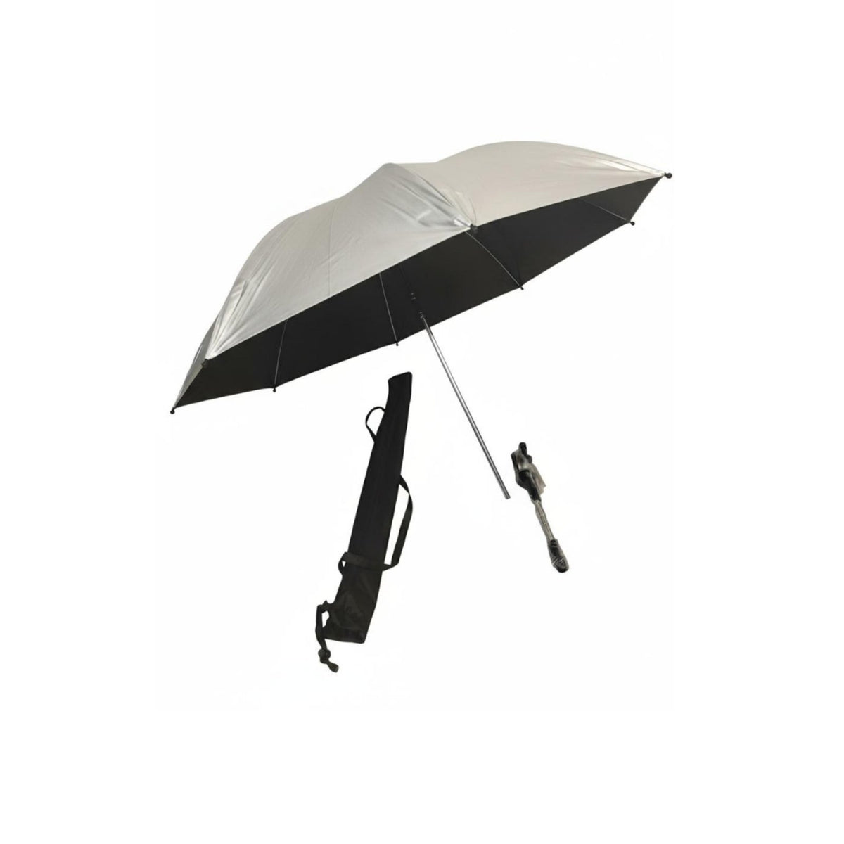 1 Piece Portable Beach Chair Umbrella 360° Rotating Camping Shade Outdoor Sun Shelter UV Safe Material Adjustable Function Suitable for Fishing Hiking Beach
