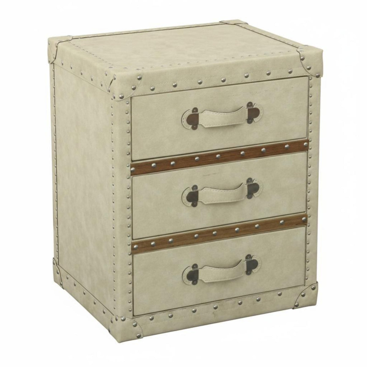 2-Drawer End Table Retro Design Bedroom Furniture Multiple Storage alternatives