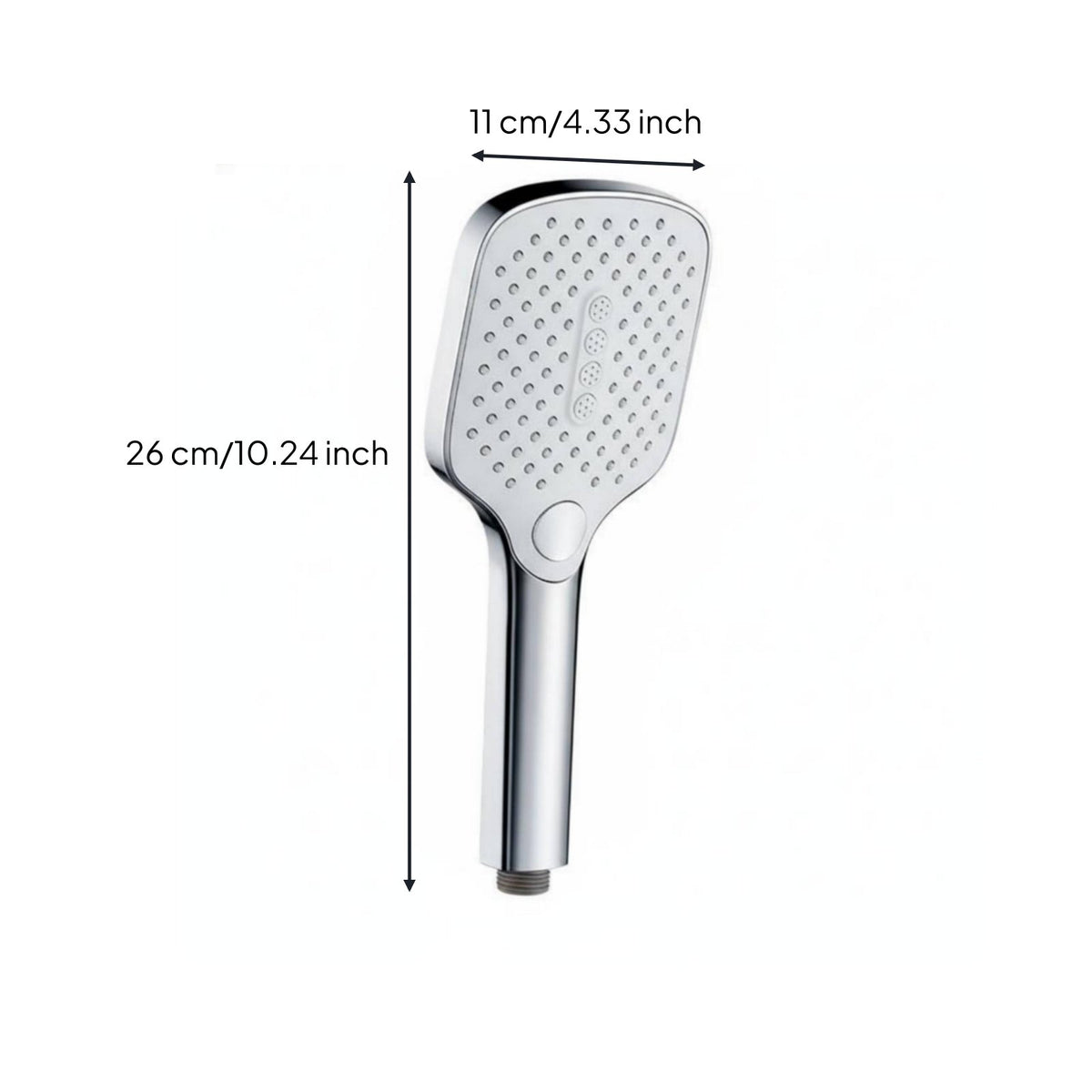 Easy Installation Handheld Shower Head Multiple Spray Modes High Pressure Shower Head One-Button Control