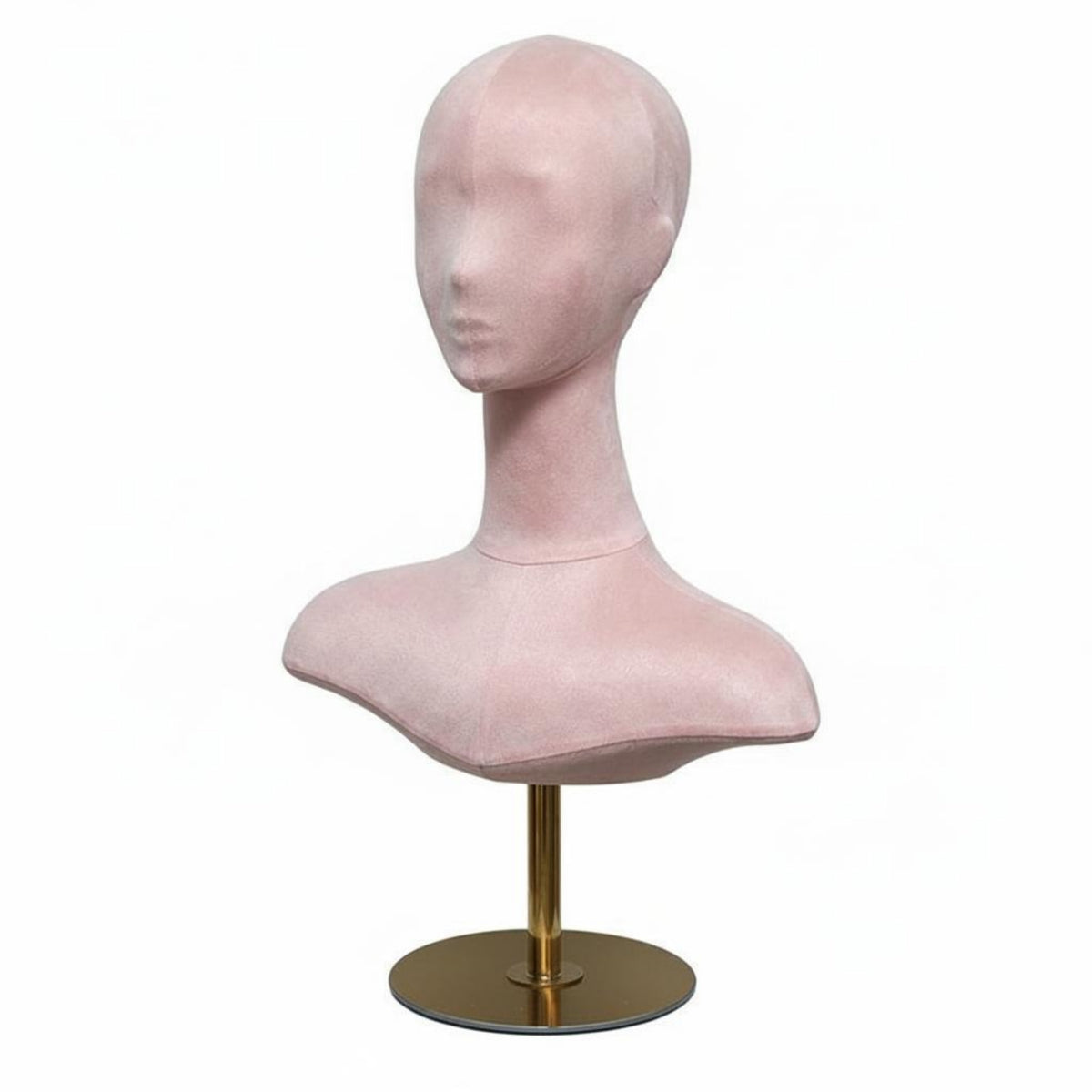Mannequin Head Bust Realistic Look Mannequin Torso Head Stable Base Beauty Accessory for Store Owners, Hairdressers
