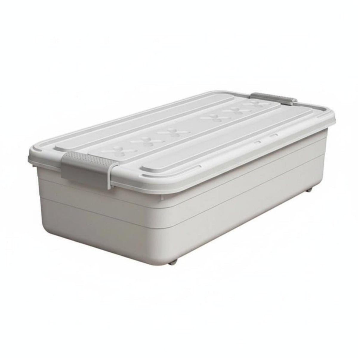 Rolling Storage Bin Large Capacity Organizer Box Wheeled Design for Car Owners