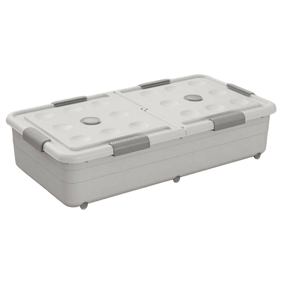 Foldable Underbed Container Stackable Collapsible Clothing container Clear View transparent panel