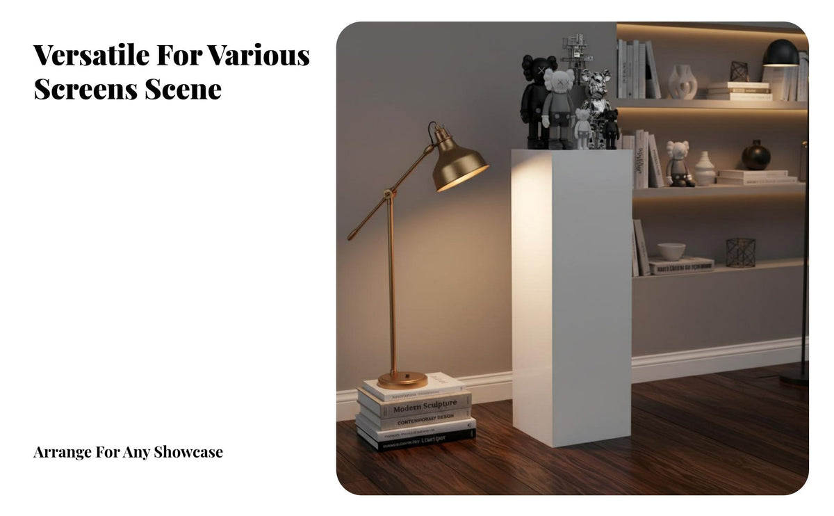 Baked Paint Finish Square Display Column Multi-Functional Square Display Plinth Long-Lasting Rectangular Column Stand Heavy Duty for Event Planners, Exhibitors, Retail Stores, Exhibitions, Trade Exhibit S, Window Displays