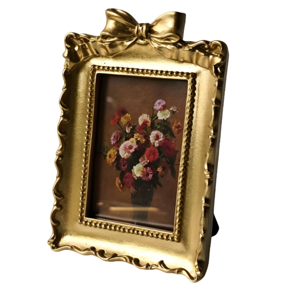 Ornate Vintage Frame French Style Ornate Gold Photo Frame Beaded Detailing