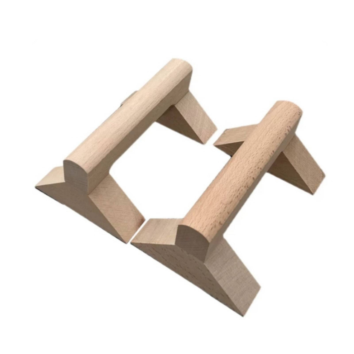 Wooden Press-up Stands Stable Press-up Stands with Triangular Base Ergonomic Parallettes for Beginners, Home Gym