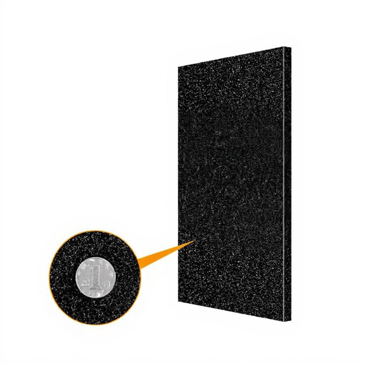 Aquarium Biochemical Filter Sponge, Cuttable, Resilient