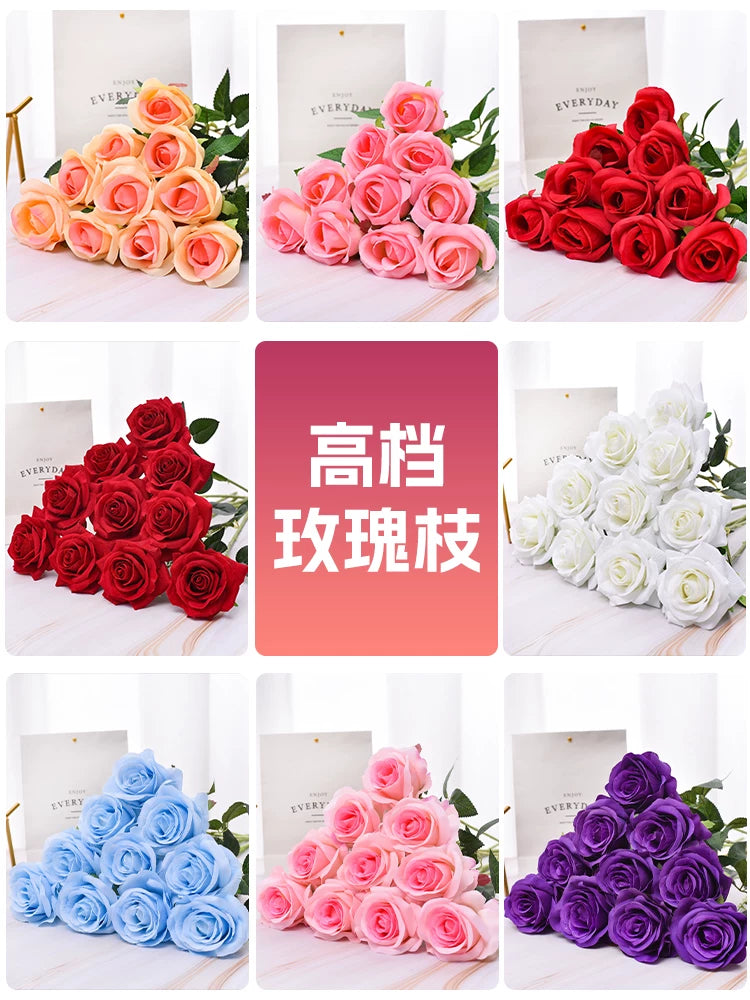 Artificial Rose Flower Bouquet for Home Decor and Valentine's Day