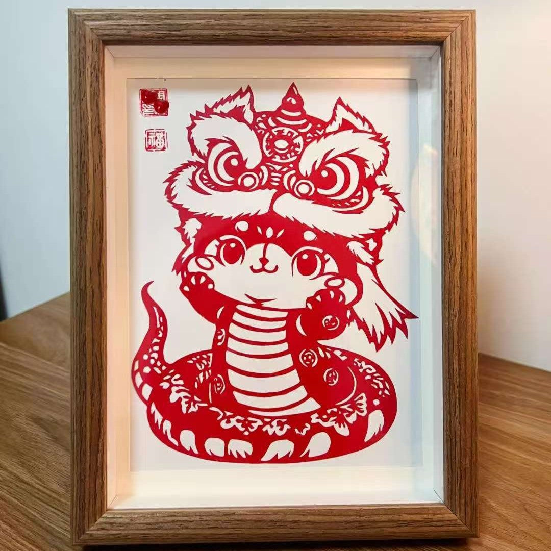 Mini Square DIY Paper-Cut Art Photo Frame Shadow Box Display