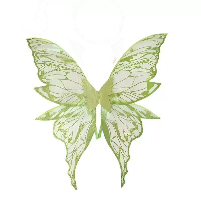 Glitter Butterfly Wings for Festivals, Performances, and Photo Props