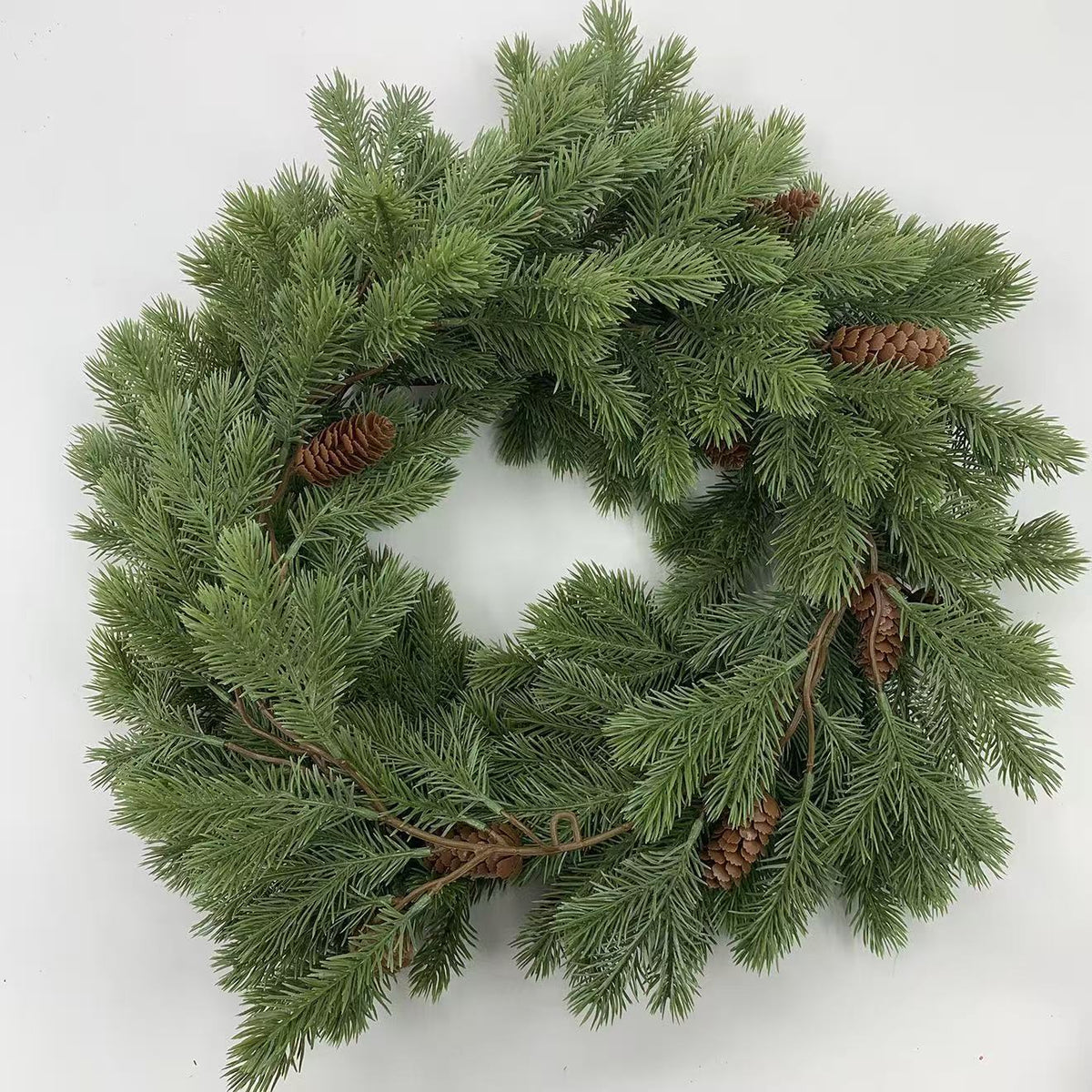 Christmas Pine Needle Garland Vine for Door and Wall Decoration