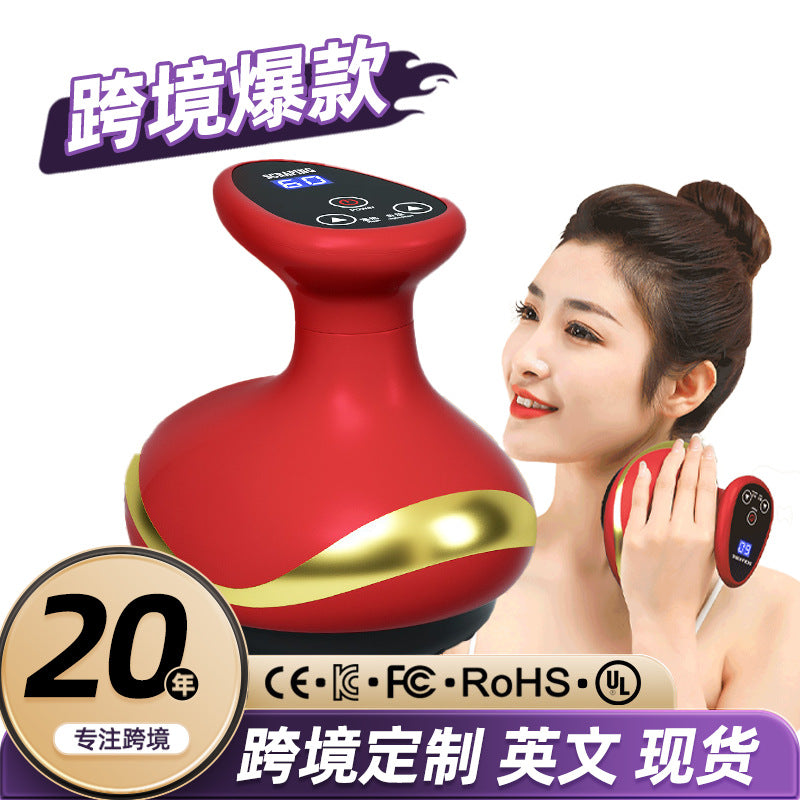 Portable Electric Cupping & Guasha Massager with Heat and Vacuum Suction