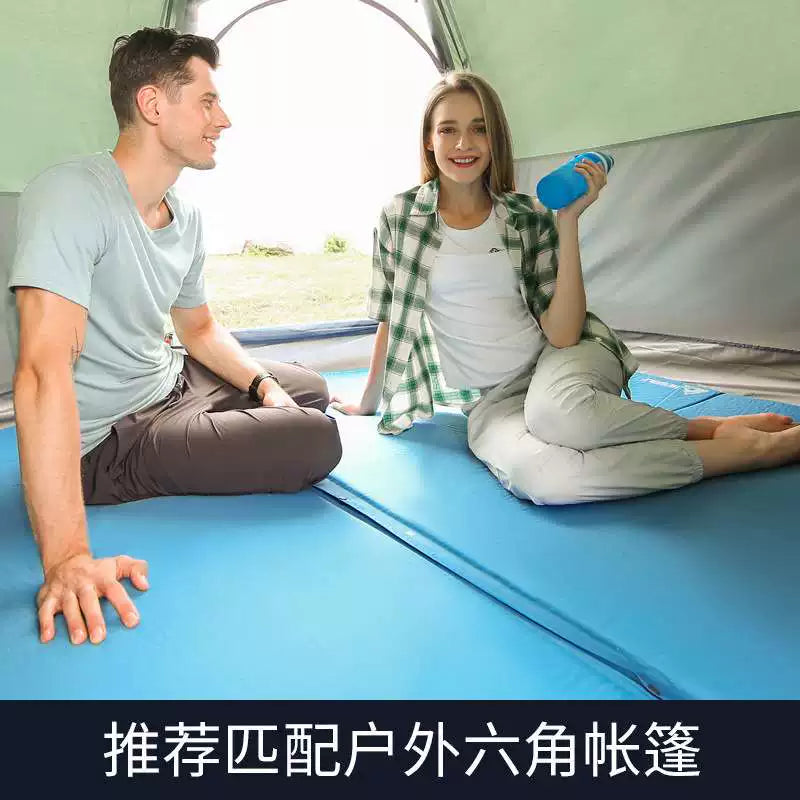 Hexagonal Self-Inflating Camping Mat for Outdoor Tent