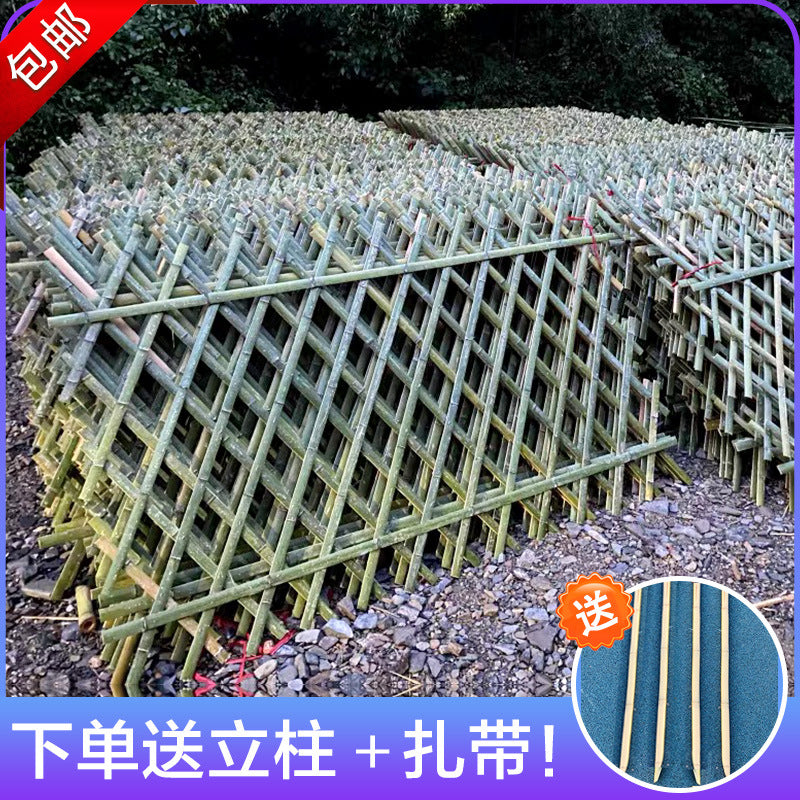 Expandable Bamboo Fence Panel for Garden and Yard, Climbing Plant Trellis