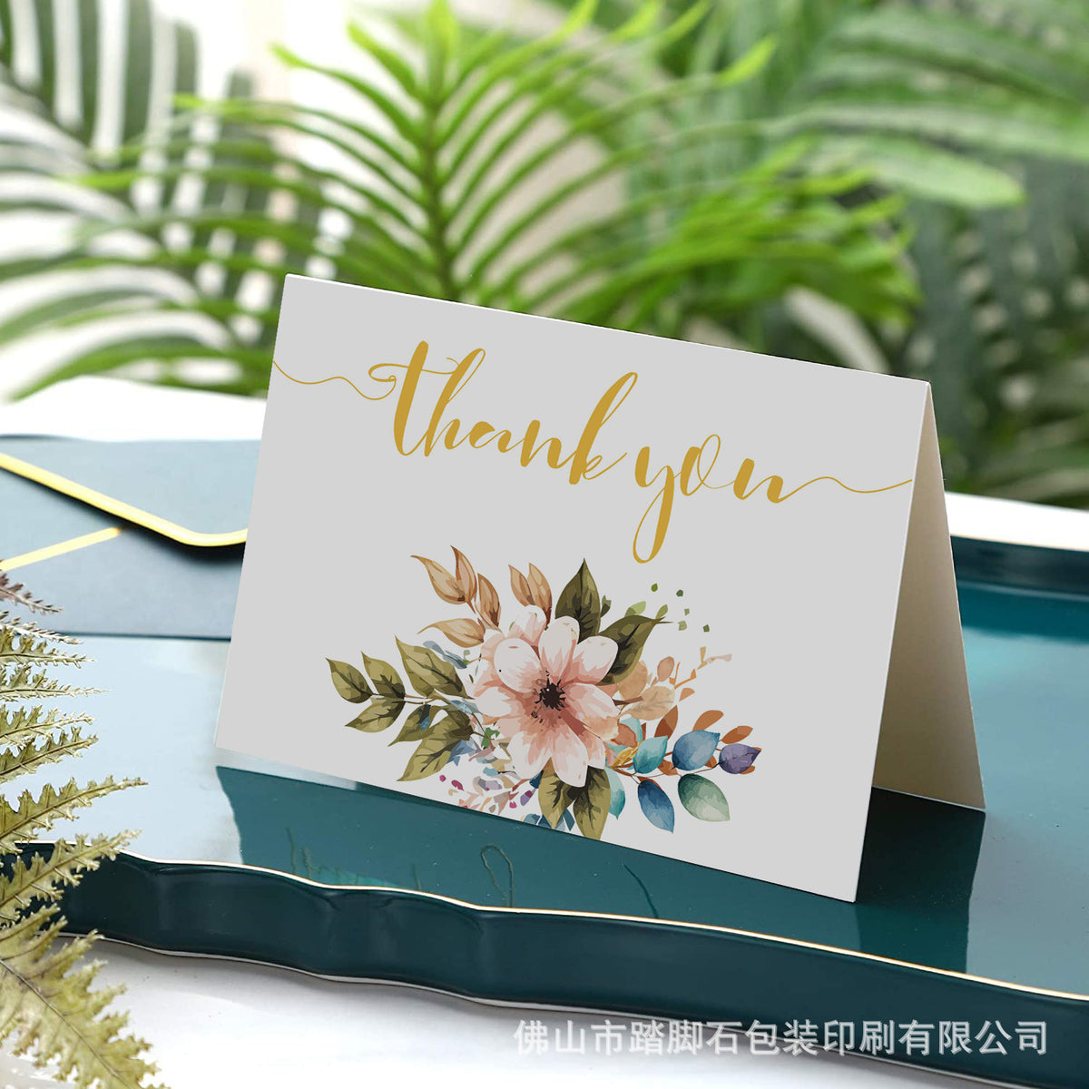 European Style Floral Thank You Cards for Gift Shops & Invitations