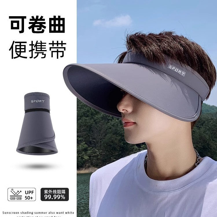 Summer Wide Brim Sun Visor Hat for Men and Women, Outdoor UV Protection Fishing Sports Cap