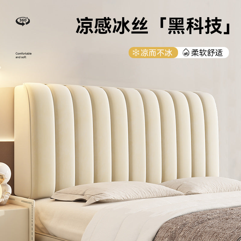 Milk Velvet Headboard Cover All-Inclusive Padded Anti-Collision Dustproof Protector