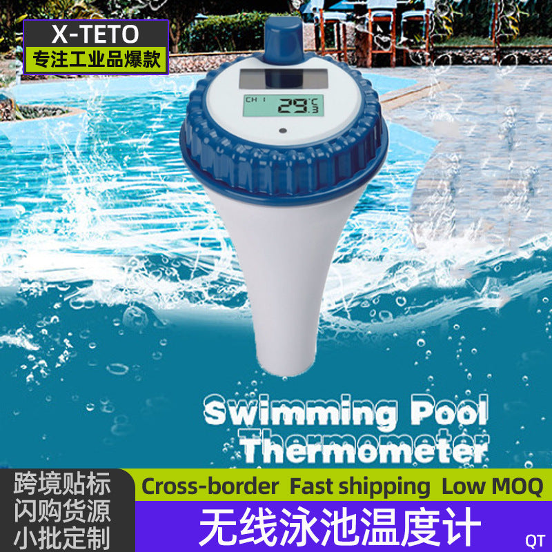 Floating Pool Thermometer with Digital Display, Solar Powered for Indoor/Outdoor Use