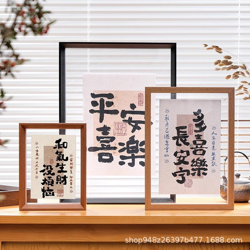 Double-Sided Transparent Acrylic Photo Frame for Tabletop Display A3/A4 Certificates Artwork