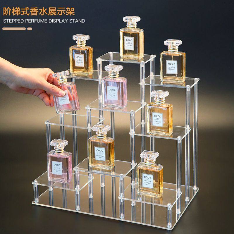 Acrylic Multi-Layer Display Stand for Figures, Perfumes, Jewelry, and Cosmetics