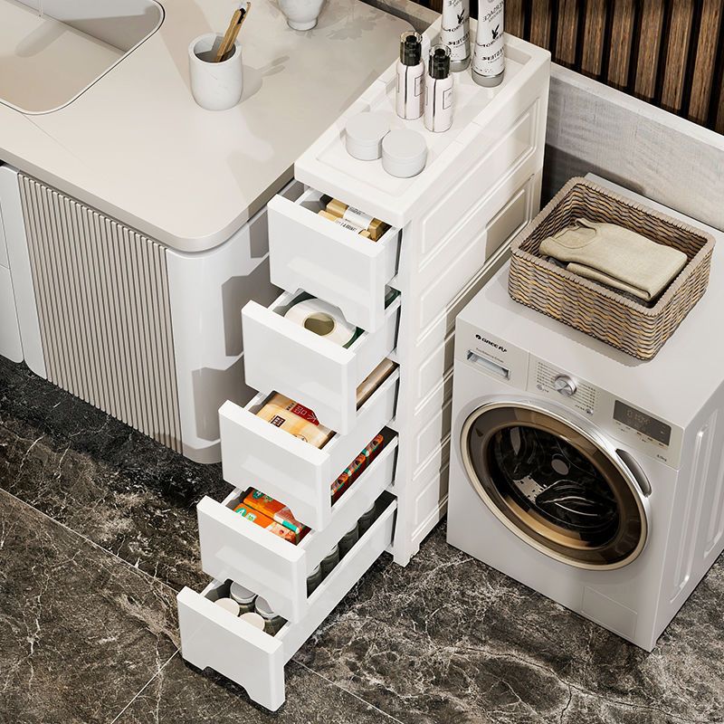 Ultra-Narrow Rolling Storage Cart with Drawers for Bathroom Kitchen Bedroom