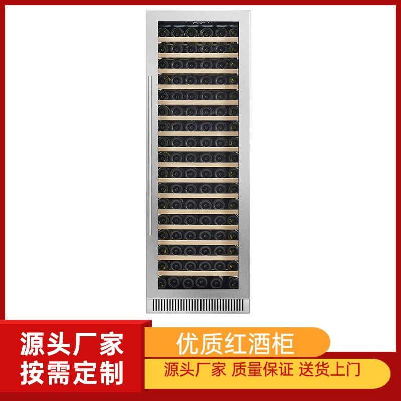 Stainless Steel Glass Door Wine Cooler Refrigerator for Commercial Use, ETL Certified