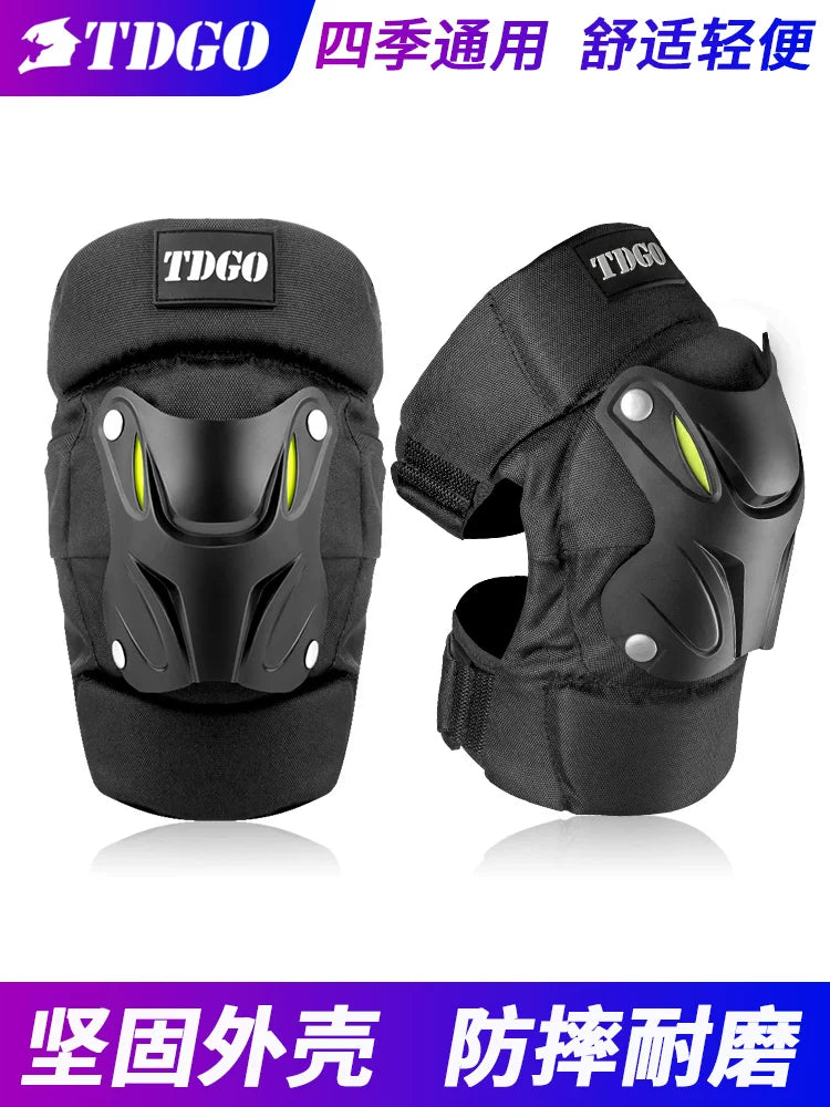 Motorcycle Knee and Elbow Protector Set for All Seasons - Windproof, Anti-Fall, Warm, Breathable