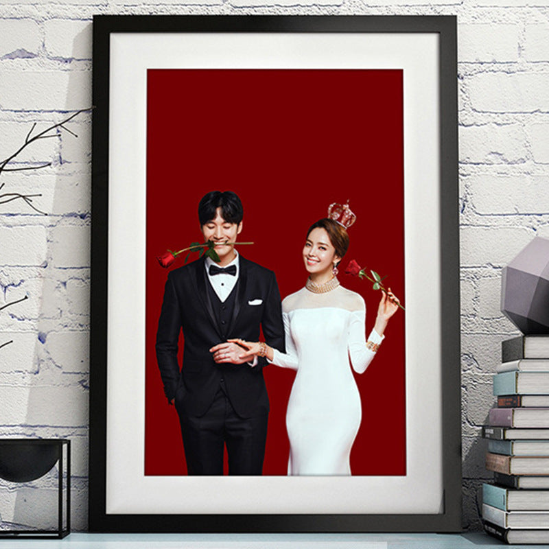 Minimalist Solid Wood Photo Frame for Wedding Photos and Wall Decor
