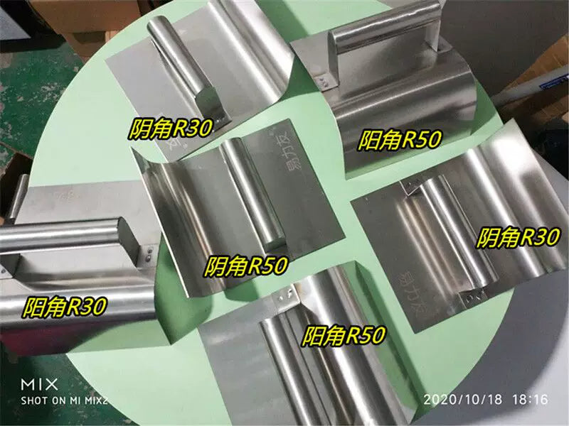 Stainless Steel Corner Trowel for Plastering and Mortar Application