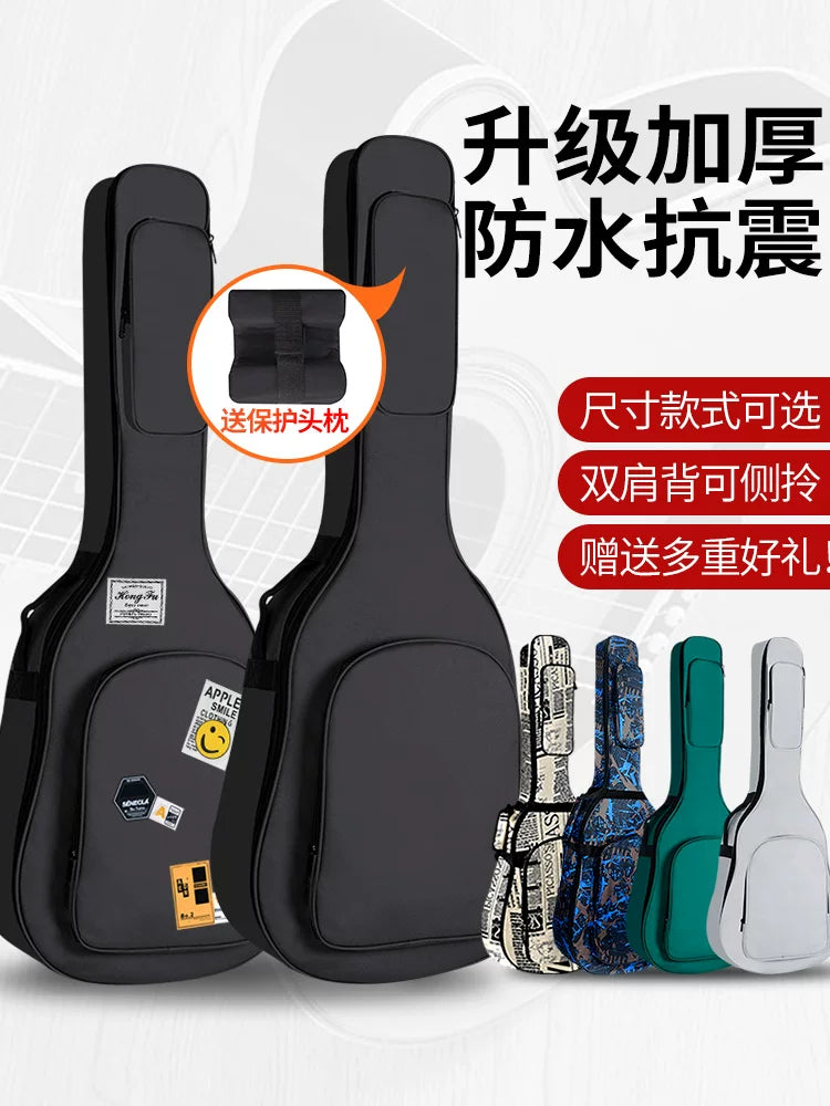 Deluxe Padded Waterproof Acoustic Guitar Gig Bag for 38-41 Inch Guitars