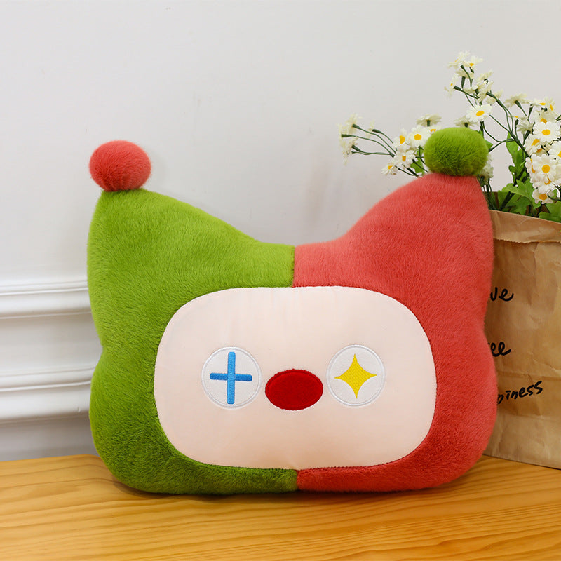 Cartoon Clown Plush Toy Pillow for Kids and Adults