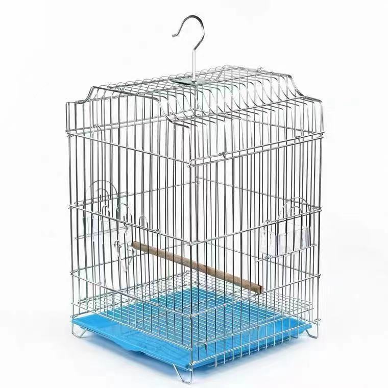 Electroplated Bird Cage Large Thickened Spacious Myna Thrush Cockatiel Breeding Cage